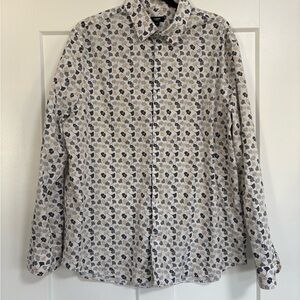 Express Men's Patterned Button Down Shirt